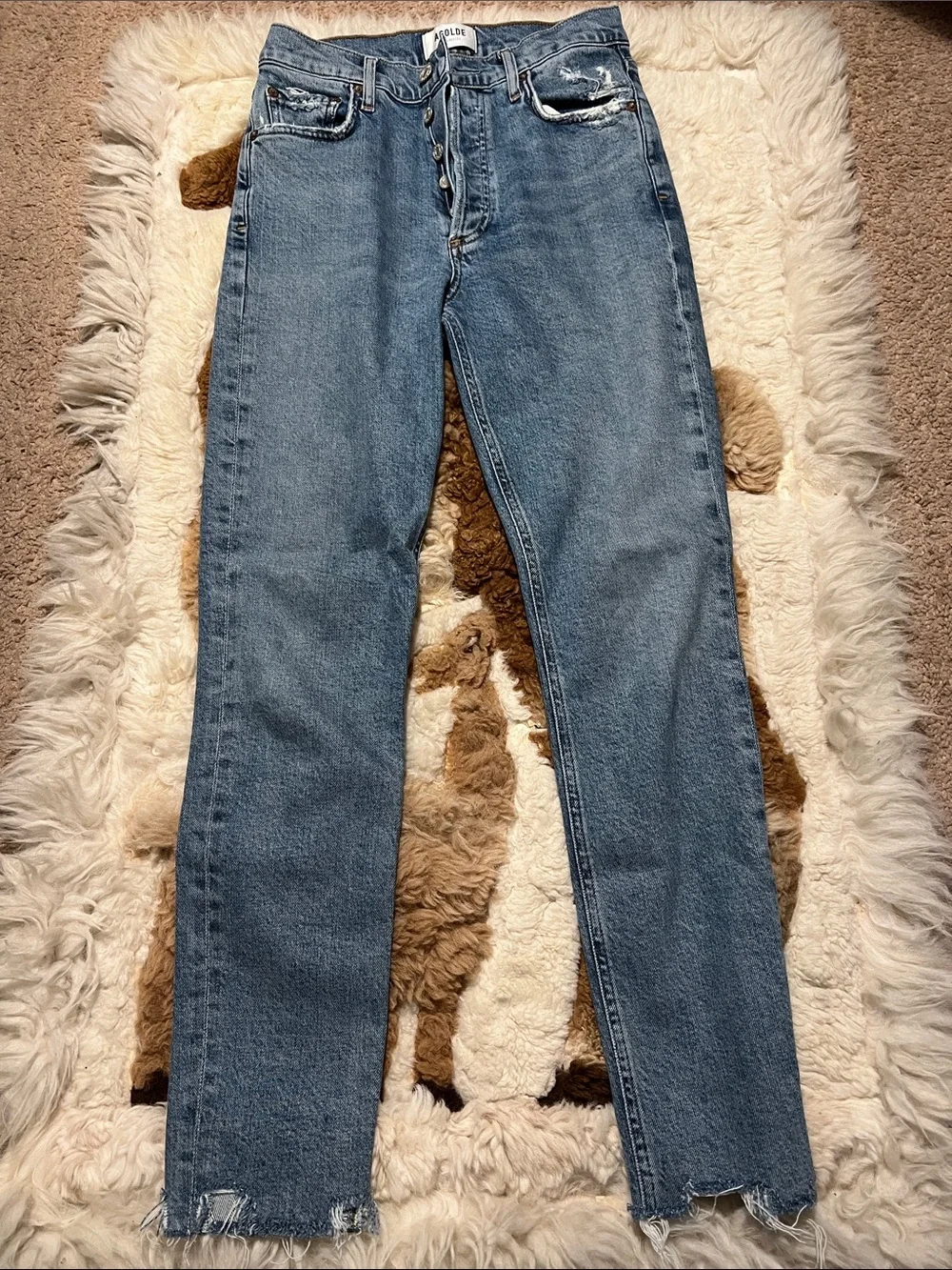 Agolde Nico High Rise Slim Jeans 24
